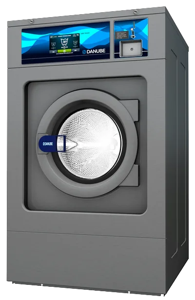 Mașină de spălat self-service Danube cu centrifugare rapidă, ecran color și modul de plată Mașină de spălat self-service Danube cu centrifugare rapidă, ecran color și modul de plată