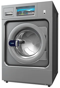 Masini de spalat profesionale si uscatoare rufe profesionale Danube Mașină de spălat profesională Danube cu încărcare frontală, sertar de detergent și ecran color